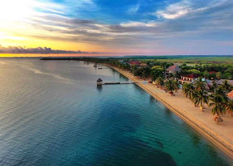 Aerial View, Almond Beach, Belize 