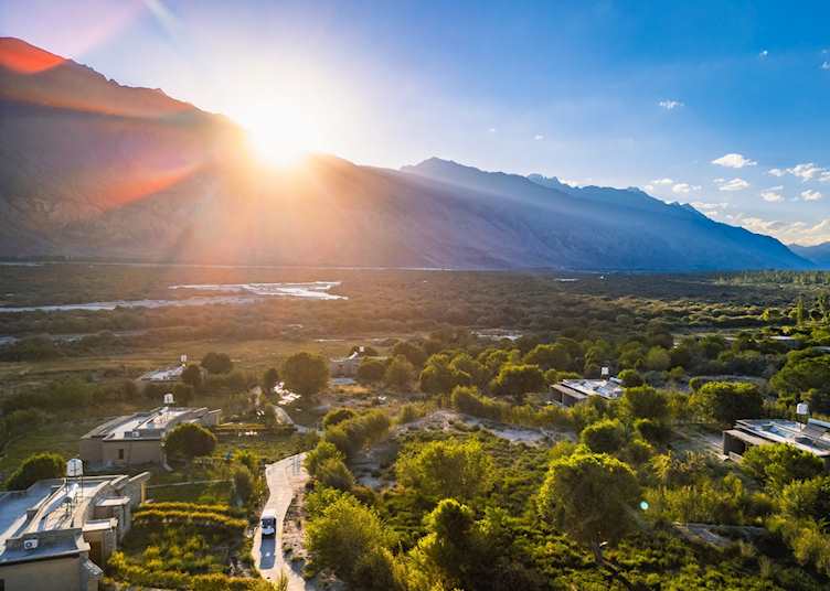 Aerial view of Kyagar and beyond