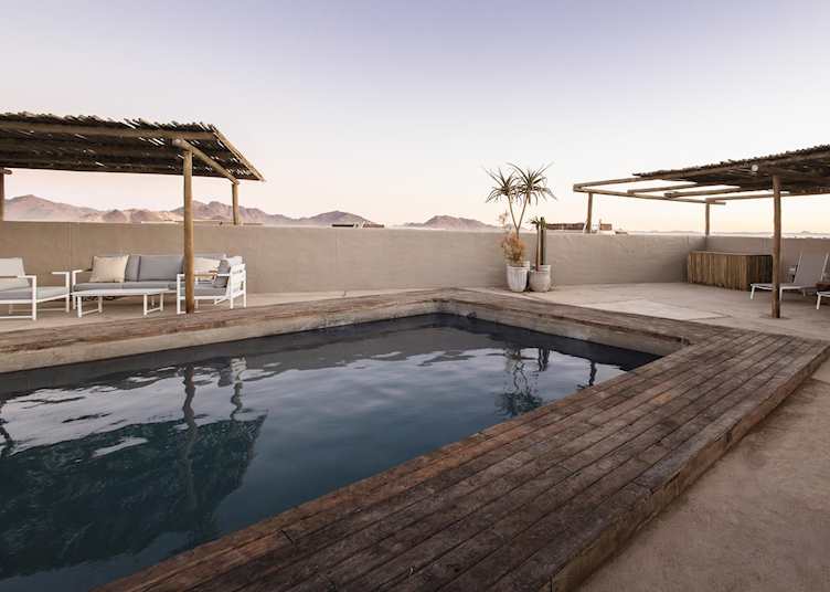 Pool area, Kulala Desert, Namibia