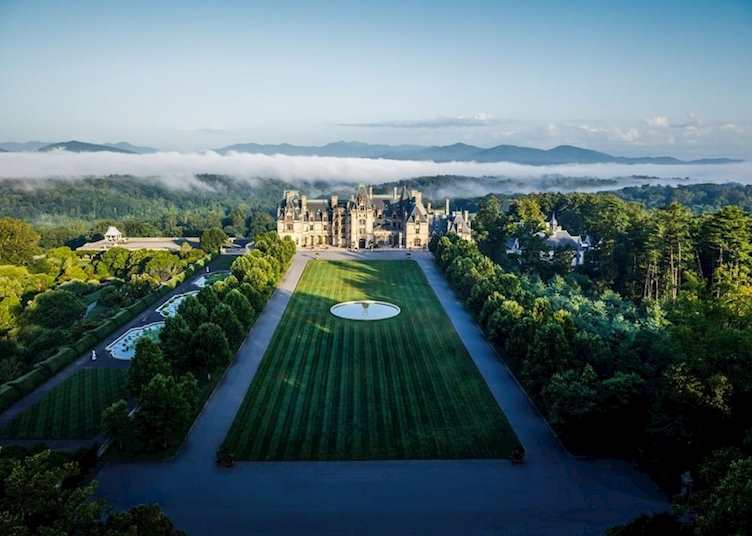 Aerial view, The Inn on Biltmore Estate