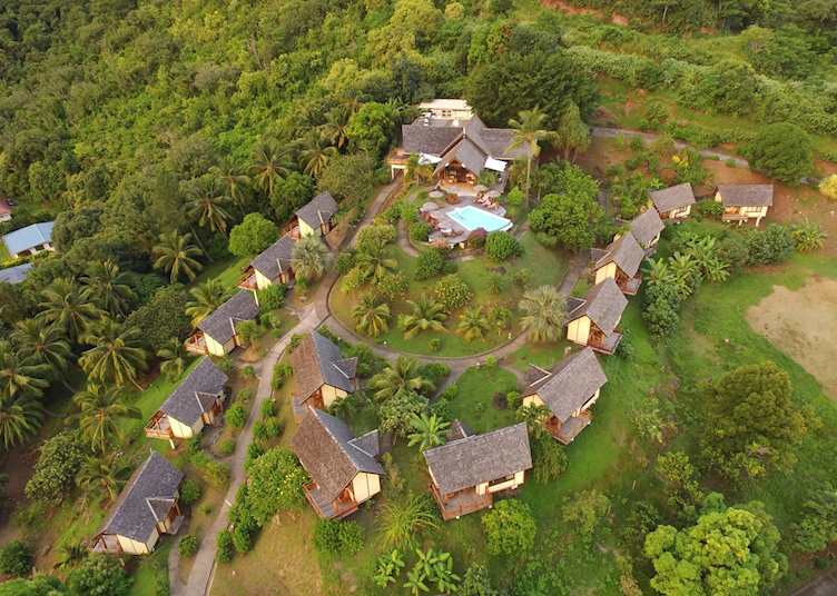 Aerial, Hiva Oa Hanakee Lodge