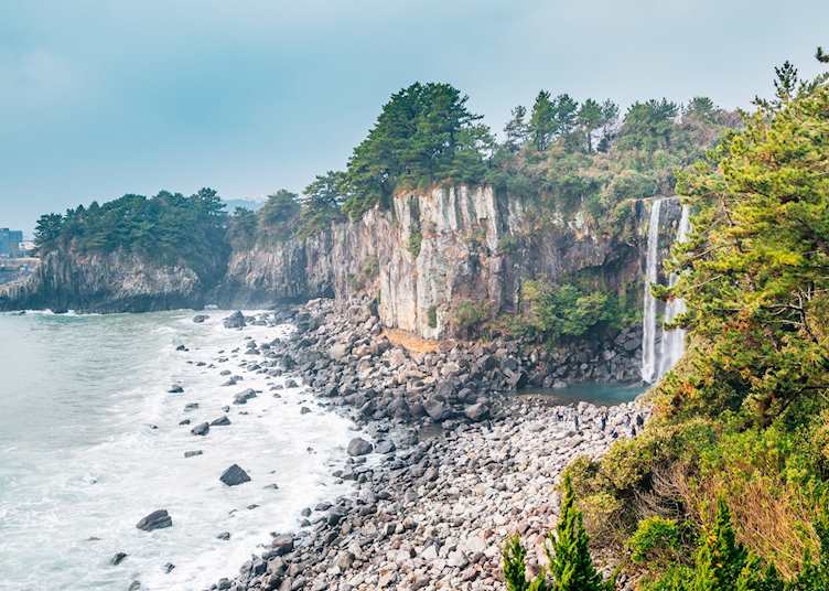 Jeongbang Waterfall, Jeju