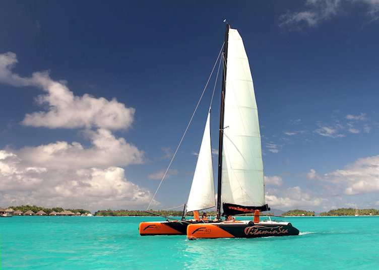 Morning Sailing Cruise by Catamaran (Vitamin Sea) : Sailing Cruise by Catamaran - Quote, Bora Bora