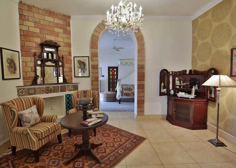 Living room attached to a suite at Jaagir Manor