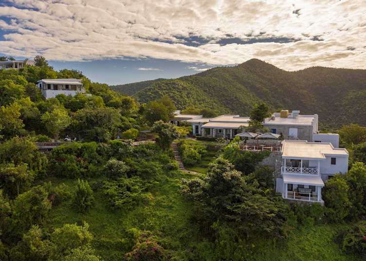 Aerial view, Guana Island