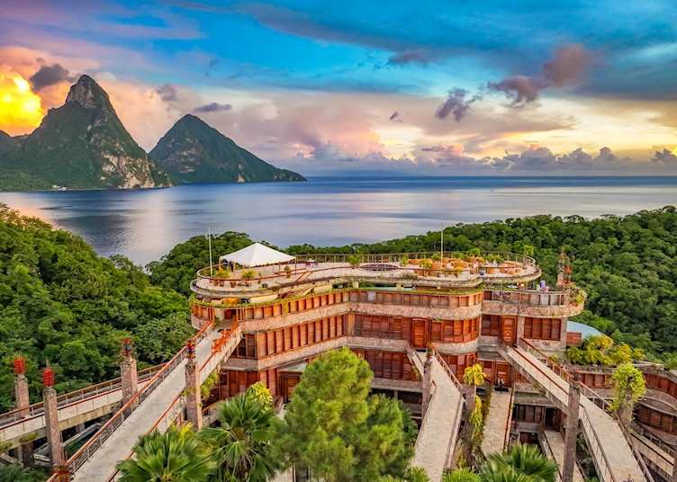 Aerial view, Jade Mountain 