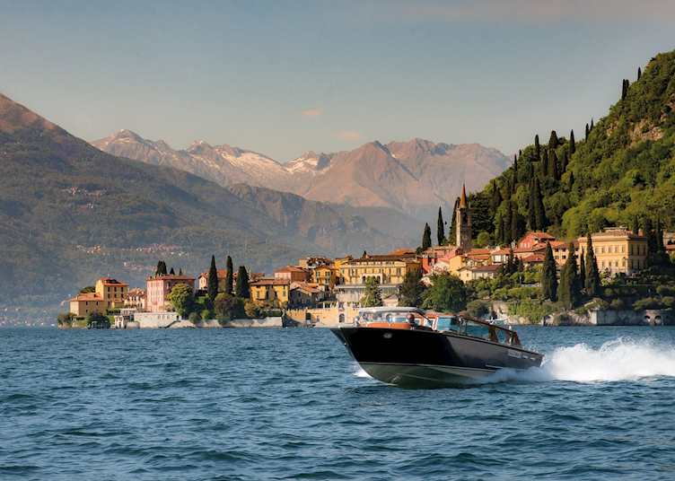 The speed boat, Grand hotel Tremezzo Palace 