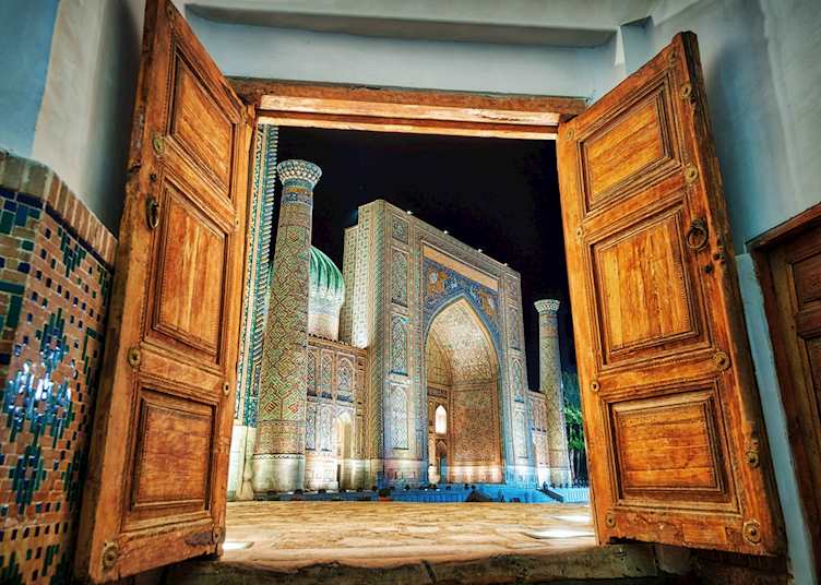 Registan Square in Samarkand, Uzbekistan