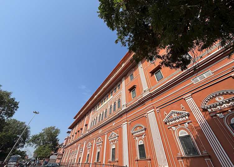 Charming buildings in the city of Jaipur