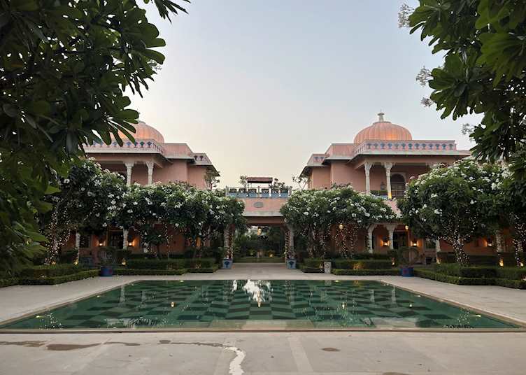 Pool view at Bujera Fort