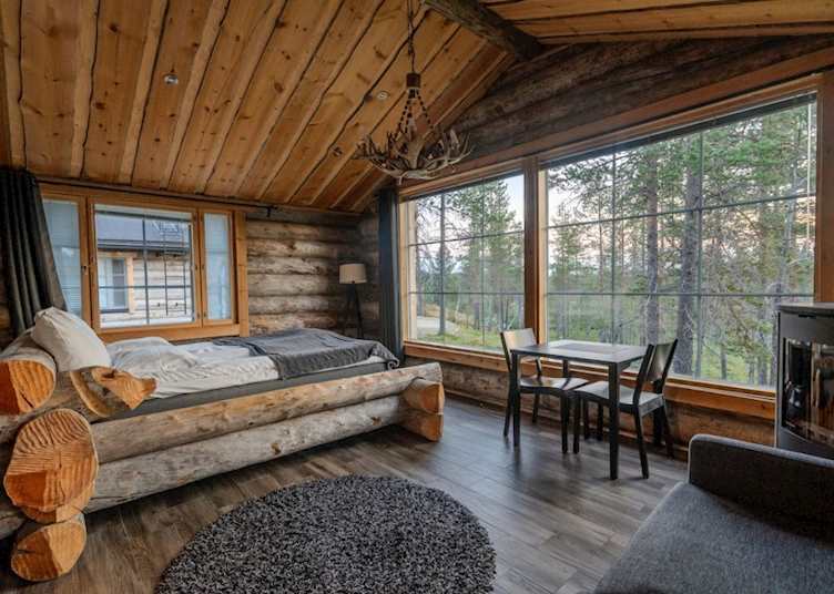 Panorama Log Cabin, Wilderness Hotel Muotka (credit: Wilderness Hotels)