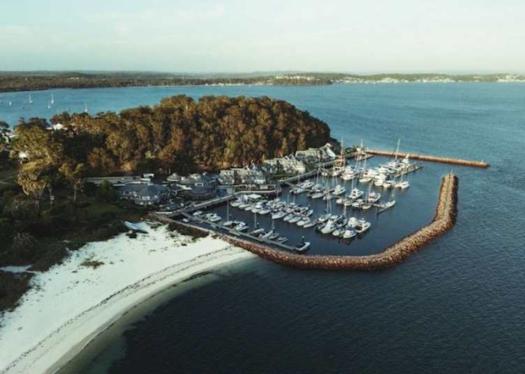 Aerial view, The Anchorage Port Stephens