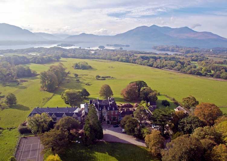 Aerial view, Cahernane House Hotel