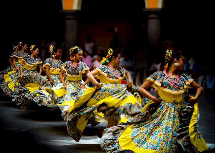 Pueblan dancers, Mexico