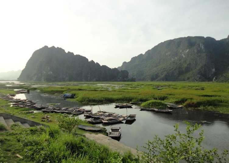 Sunset at Van Long Nature Reserve, Ninh Binh, Vietnam
