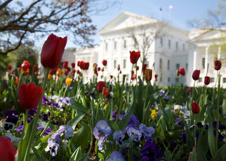 The Virginia State Capitol building in Richmond