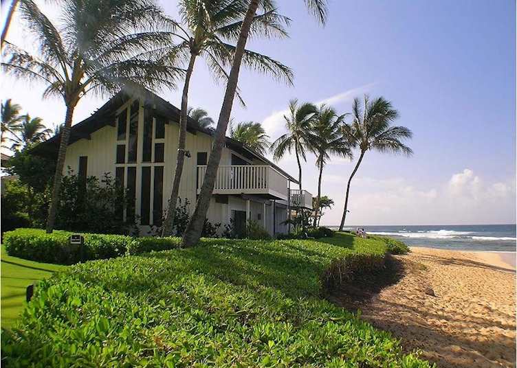 The beach at Castle Kiahuna Plantation, Kauai