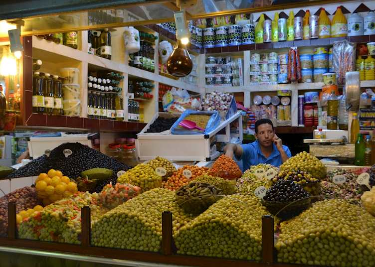 Olives in Tangier market