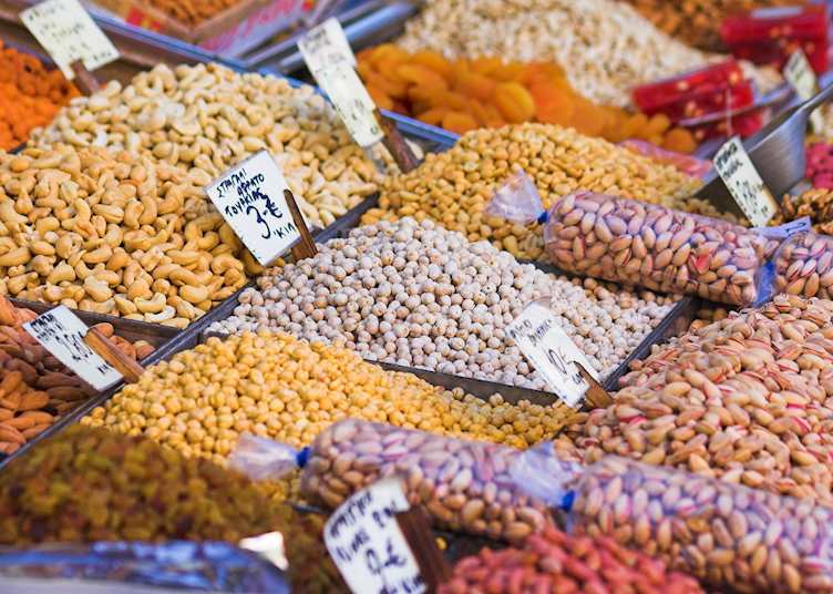 Fruit and nut stall, Athens Central Market