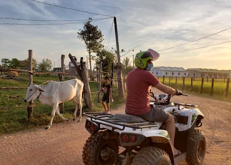 Quad biking in the countryside