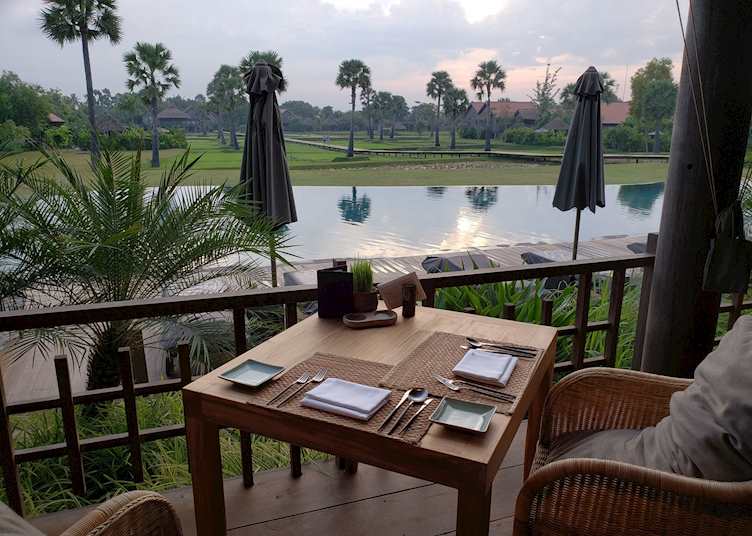 Breakfast view over the grounds