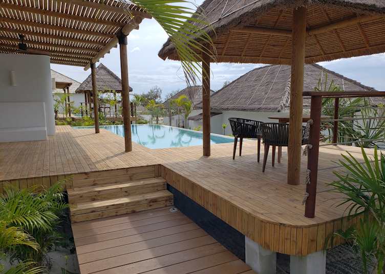 Pool villa patio