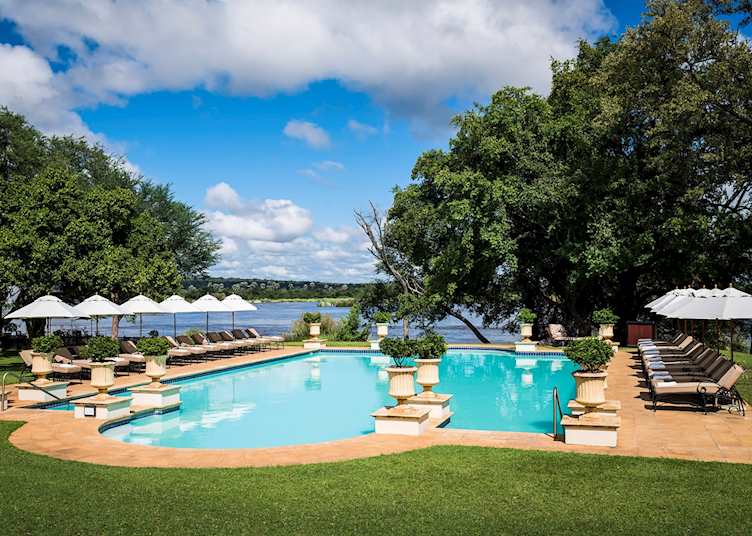 Swimming pool at Royal Livingstone by Anantara