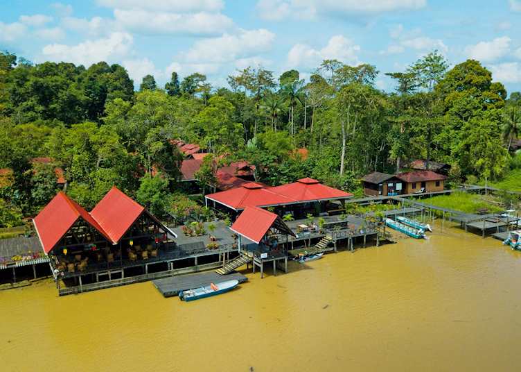 Abai Jungle Lodge from above