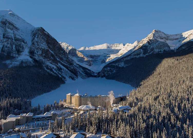 Fairmont Chateau Lake Louise in winter, Lake Louise
