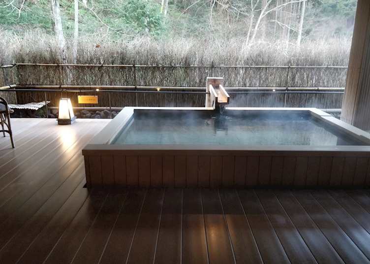 Private onsen bath in Kinosaki Onsen