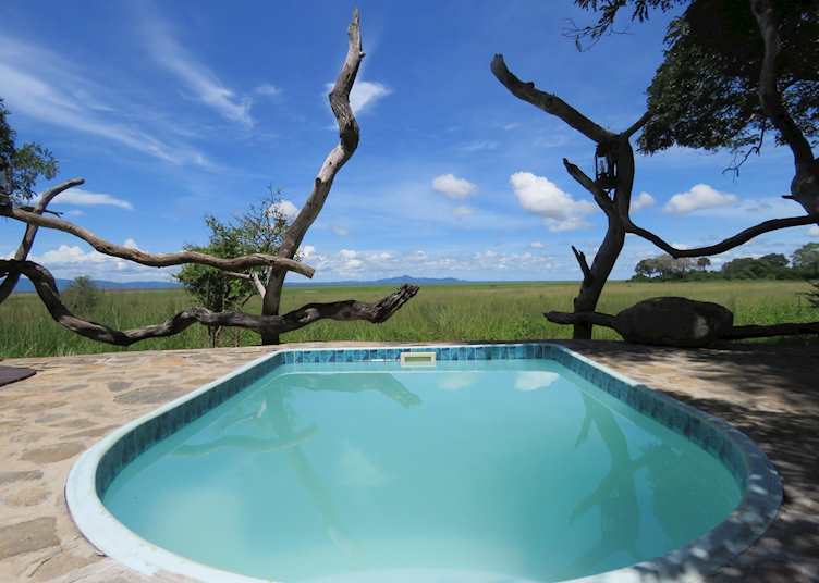 Plunge pool at Katavi Wildlife Camp