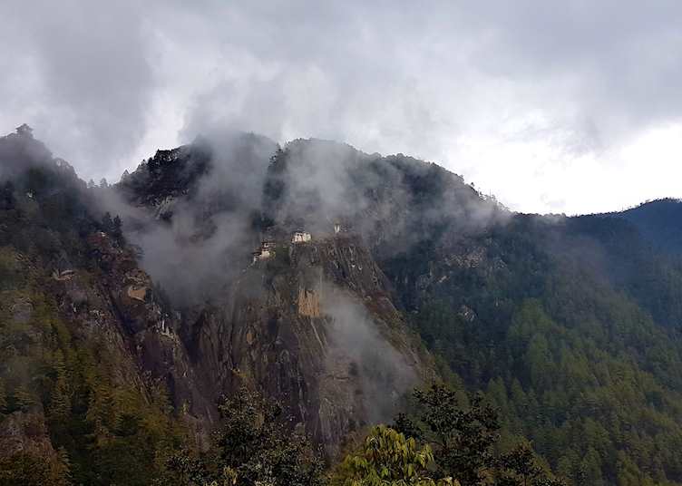 Tiger's Nest in cloud, Paro, Bhutan
