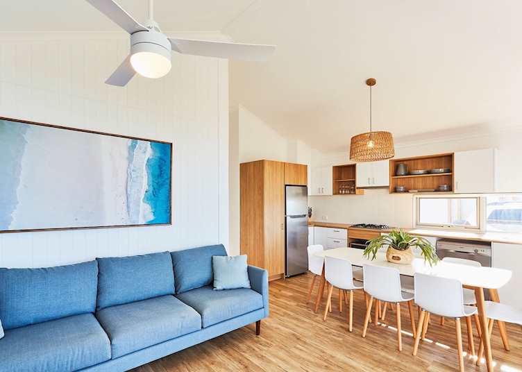 Beach Front Villa lounge and dining