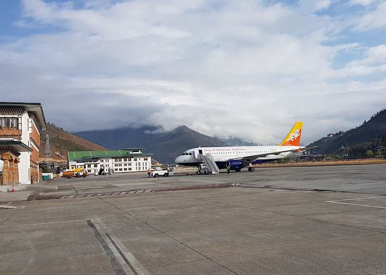 The airport, Paro, Bhutan