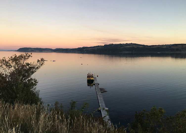 Tierra Chiloé's boat and harbour
