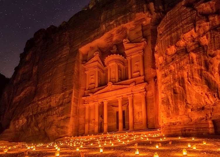 Petra by night, Petra