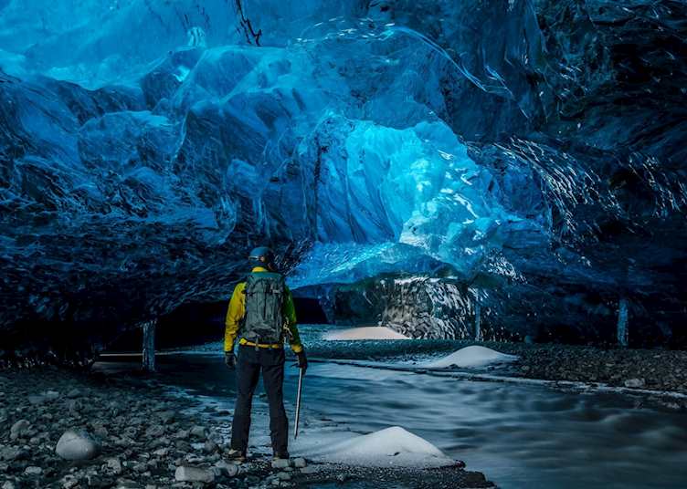 Ice cave in south Iceland
