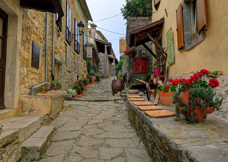Stone streets of Hum, Istria