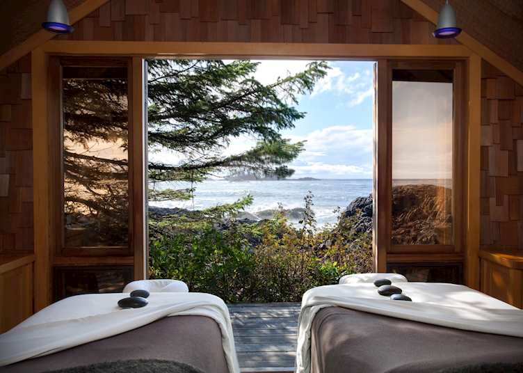 View from the Cedar Spa at The Wickaninnish Inn, Tofino