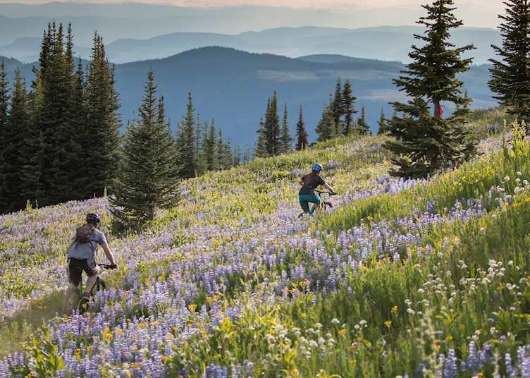 Cycling in Sun Peaks