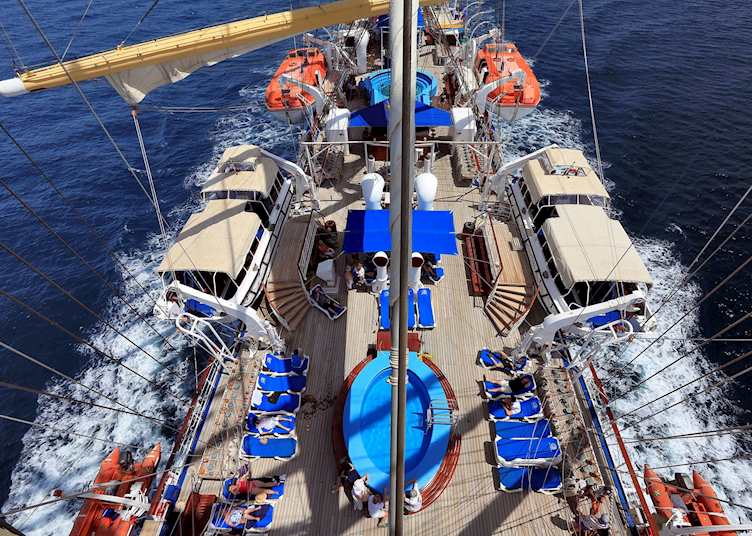 On deck, Royal Clipper