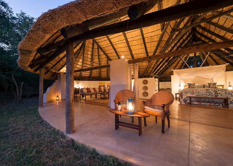 Honeymoon chalet, Nkwali Safari Camp, South Luangwa National Park