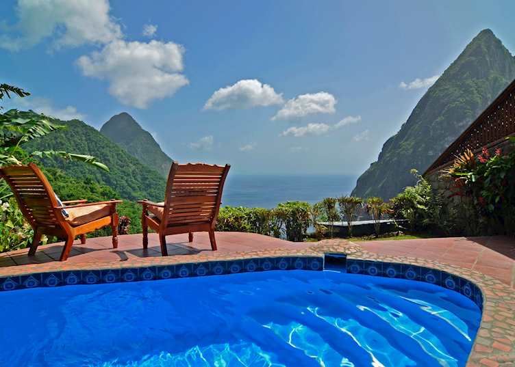 Plunge pool, Ladera, Saint Lucia