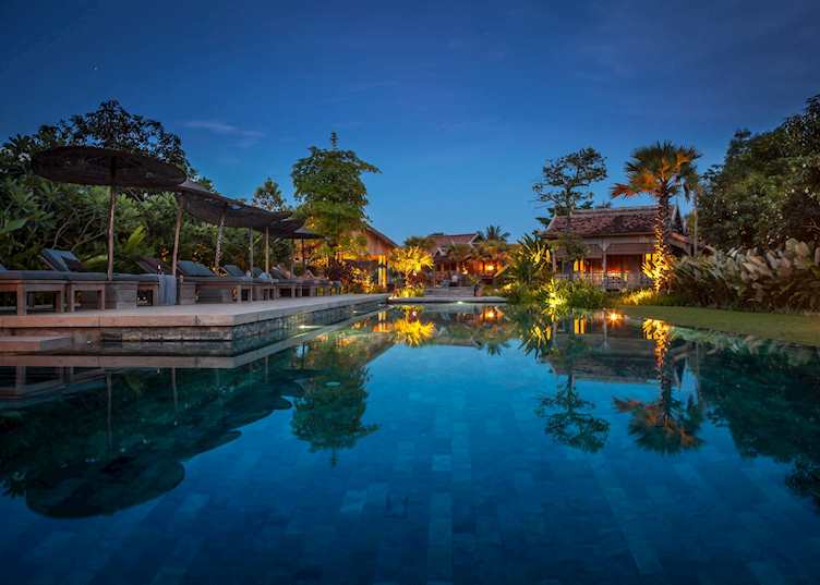 Swimming pool at Sala Lodges, Siem Reap, Cambodia
