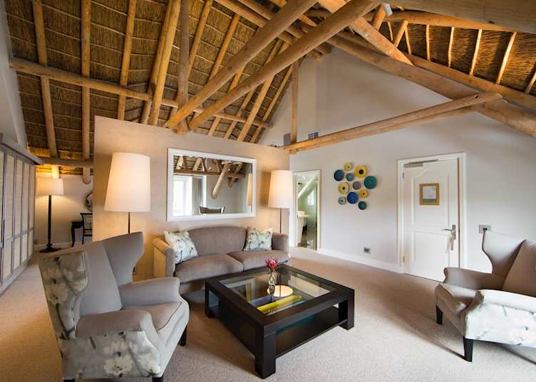 Pinotage lounge in the Manor House, Mont Rochelle