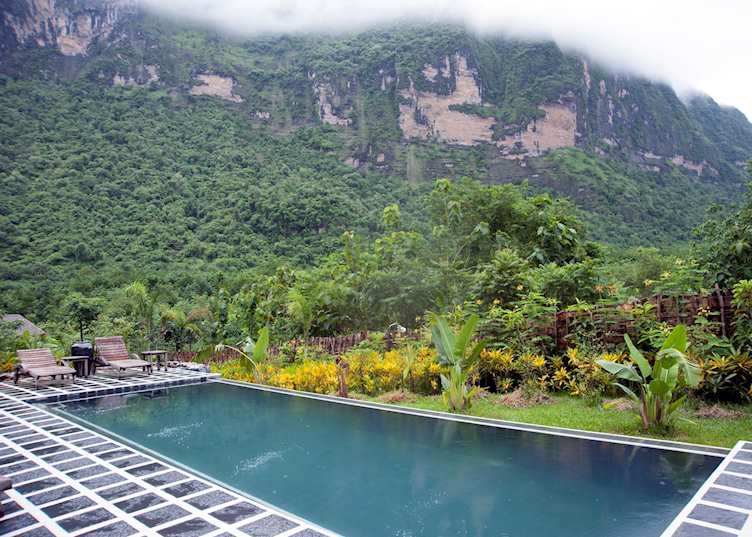 Swimming pool at Hpa-an Lodge, Hpa-An