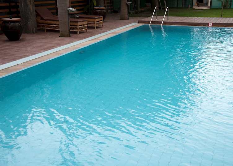 Swimming pool at Ayeyarwady River View Hotel, Mandalay