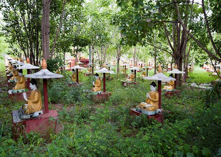 Buddha statues near Monywa, Burma (Myanmar)