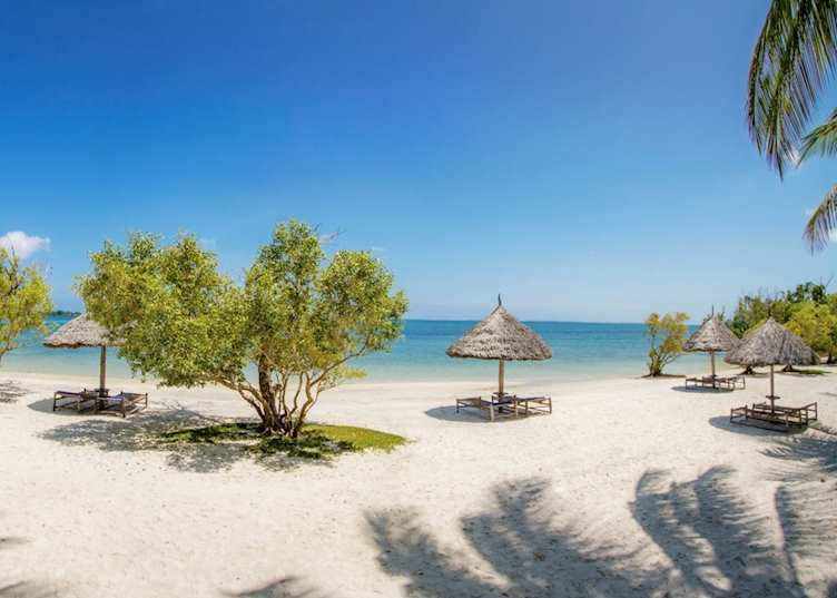 The beach at Pole Pole 