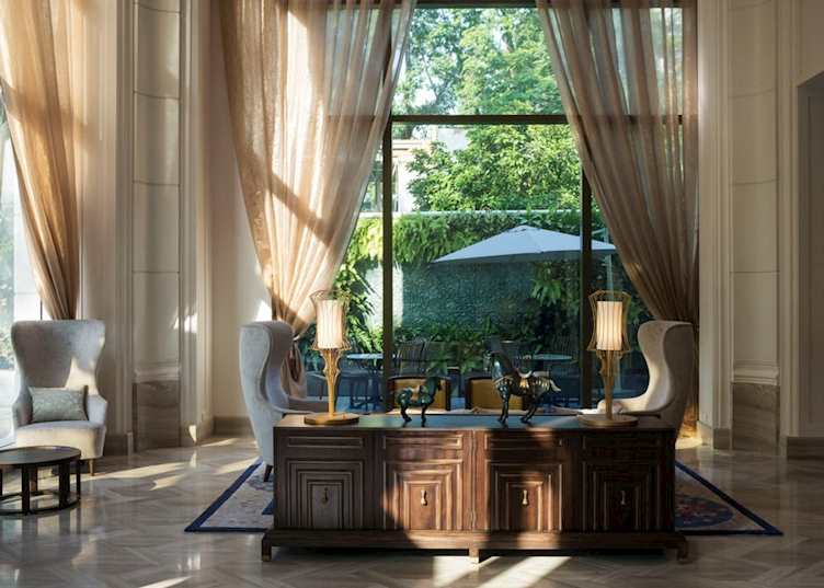 Lobby at the Hotel des Arts, Saigon